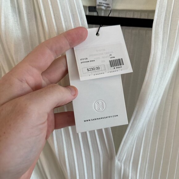 NEW Sabina Musayev Primerose Mini Dress Size XS Color White - Picture 4 of 6